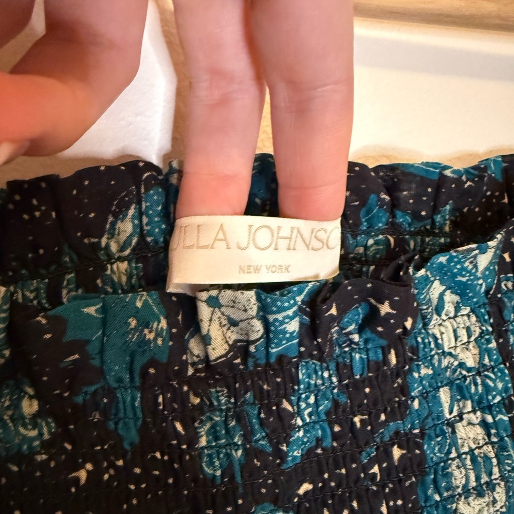 Ulla Johnson Lucca Strapless Coverup Dress in Midnight Jade - Picture 6 of 14